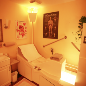 Angel of Water colonic therapy equipment in a modern wellness center